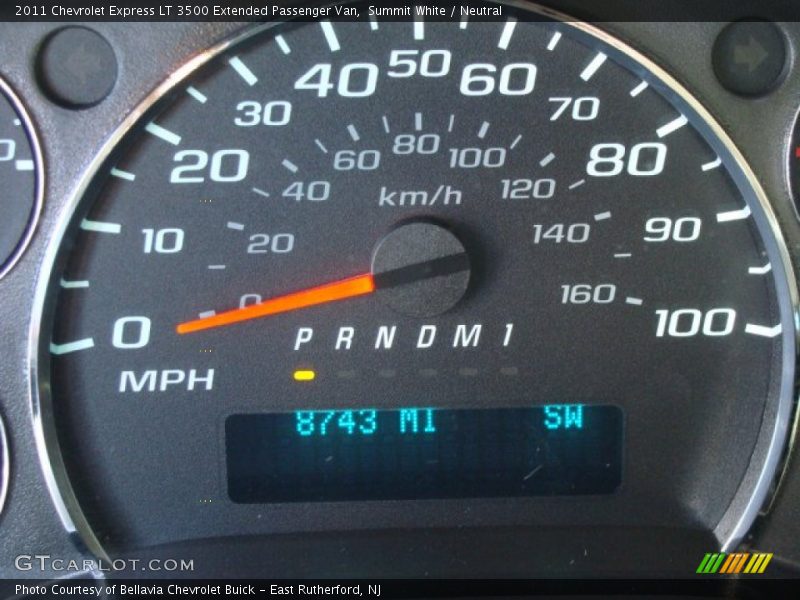Summit White / Neutral 2011 Chevrolet Express LT 3500 Extended Passenger Van
