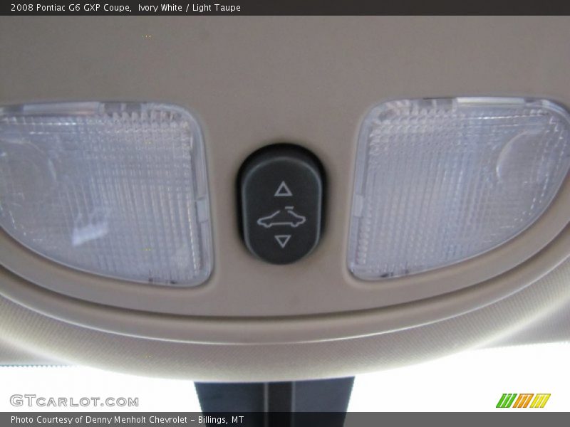 Ivory White / Light Taupe 2008 Pontiac G6 GXP Coupe