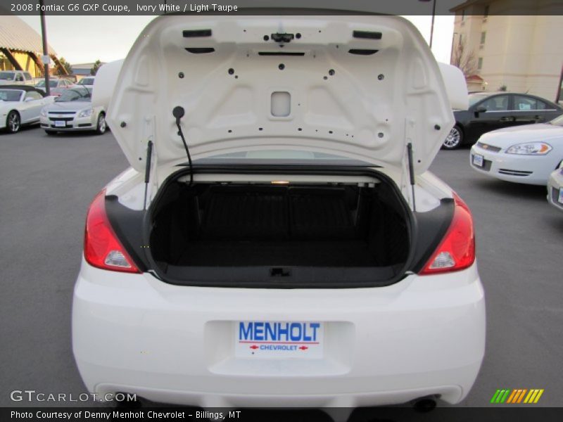 Ivory White / Light Taupe 2008 Pontiac G6 GXP Coupe