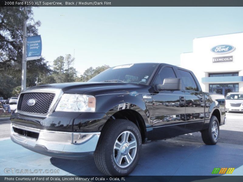 Black / Medium/Dark Flint 2008 Ford F150 XLT SuperCrew
