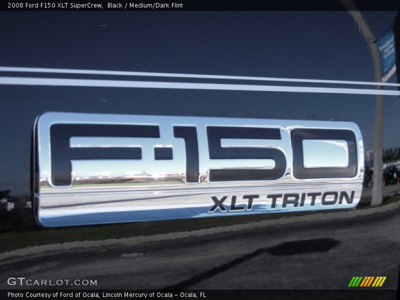 Black / Medium/Dark Flint 2008 Ford F150 XLT SuperCrew