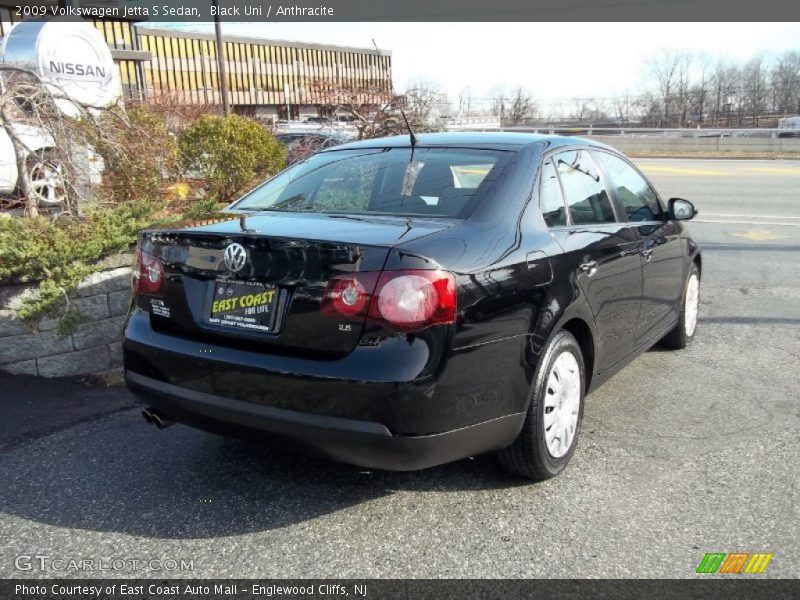 Black Uni / Anthracite 2009 Volkswagen Jetta S Sedan