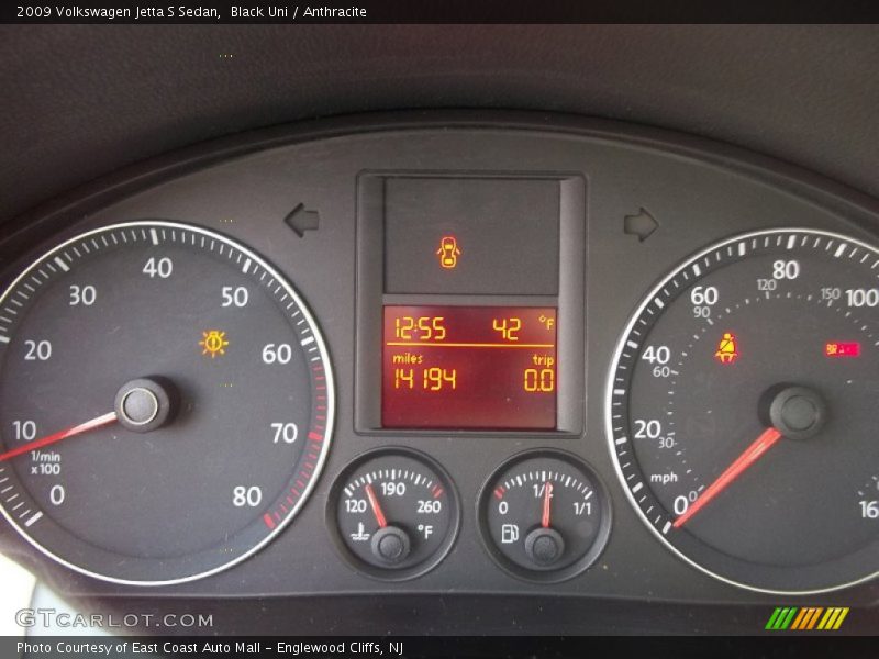 Black Uni / Anthracite 2009 Volkswagen Jetta S Sedan