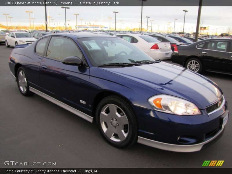 Imperial Blue Metallic / Ebony Black 2007 Chevrolet Monte Carlo SS