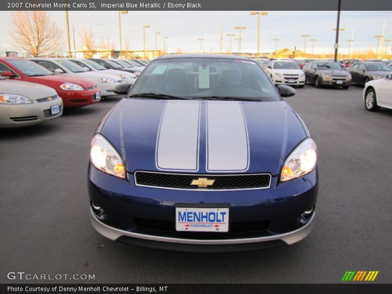 Imperial Blue Metallic / Ebony Black 2007 Chevrolet Monte Carlo SS