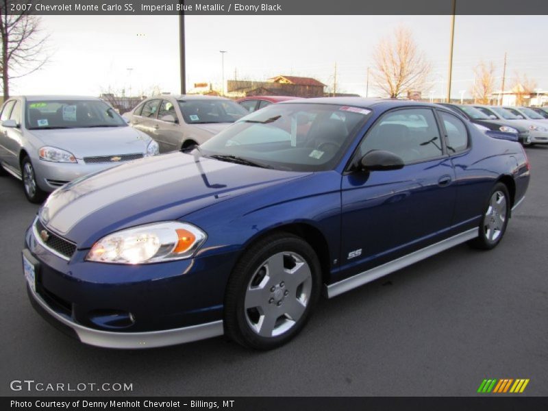 Imperial Blue Metallic / Ebony Black 2007 Chevrolet Monte Carlo SS
