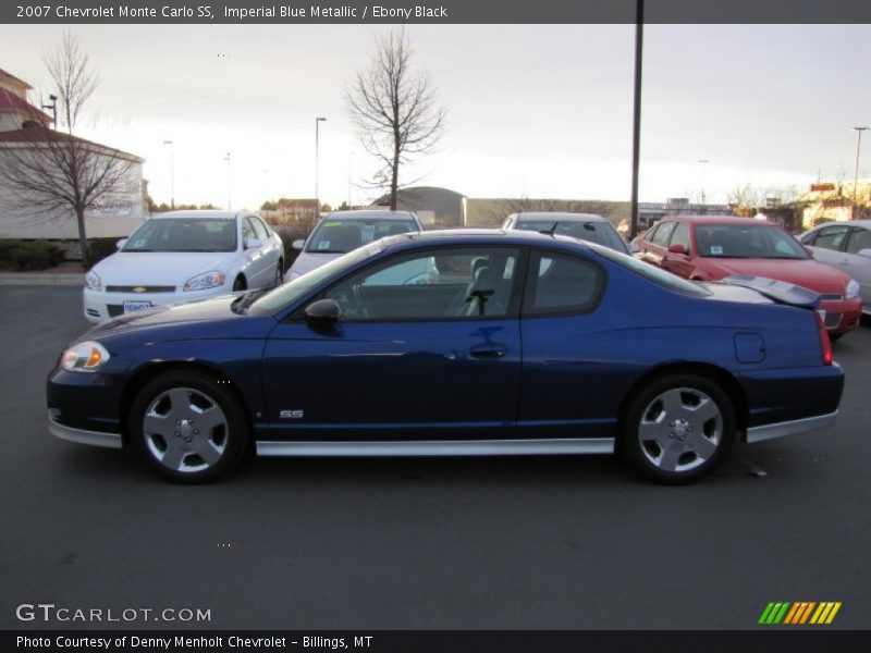 Imperial Blue Metallic / Ebony Black 2007 Chevrolet Monte Carlo SS