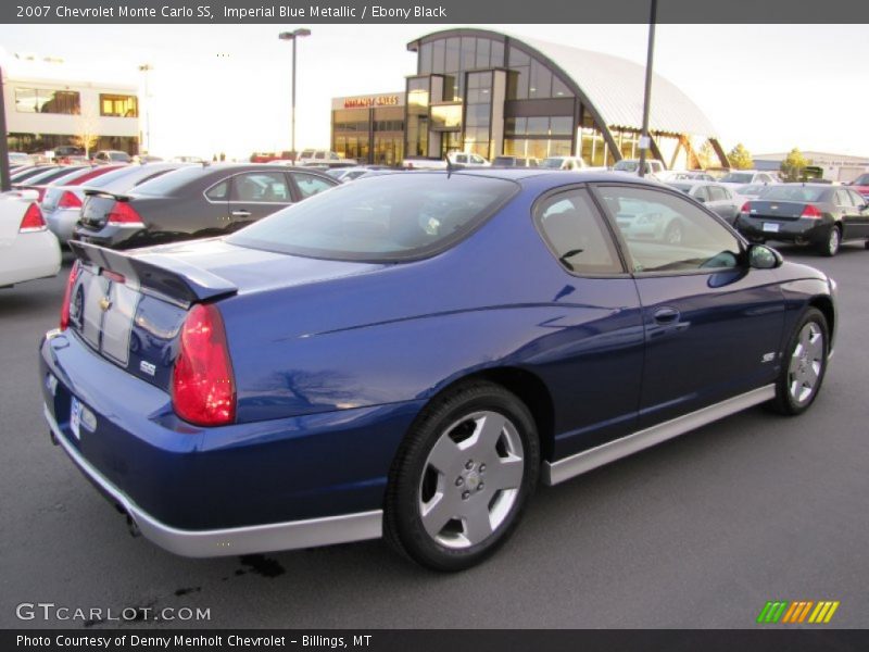 Imperial Blue Metallic / Ebony Black 2007 Chevrolet Monte Carlo SS