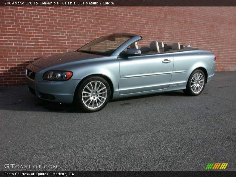 Celestial Blue Metallic / Calcite 2009 Volvo C70 T5 Convertible