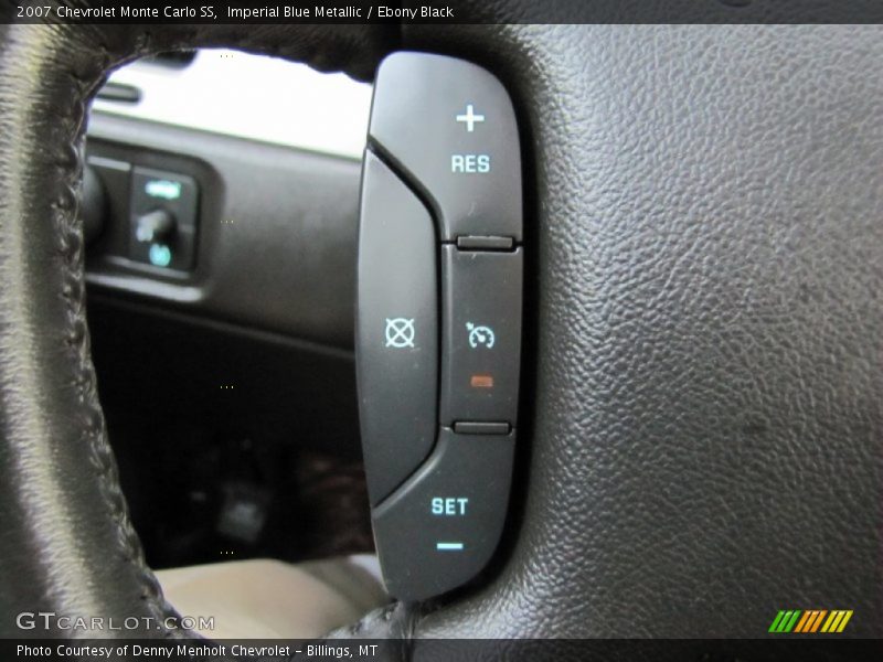 Imperial Blue Metallic / Ebony Black 2007 Chevrolet Monte Carlo SS