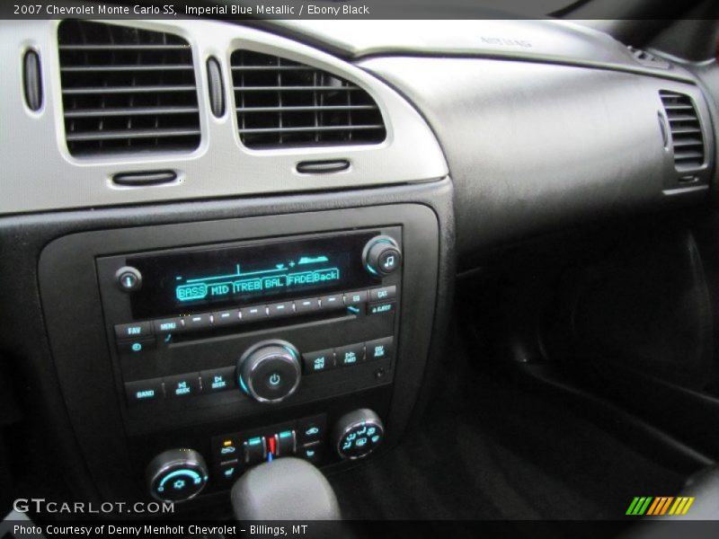 Imperial Blue Metallic / Ebony Black 2007 Chevrolet Monte Carlo SS