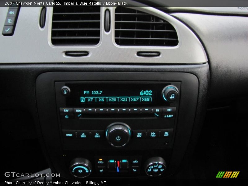 Imperial Blue Metallic / Ebony Black 2007 Chevrolet Monte Carlo SS