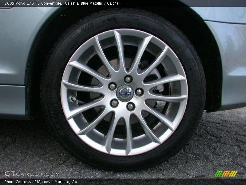Celestial Blue Metallic / Calcite 2009 Volvo C70 T5 Convertible
