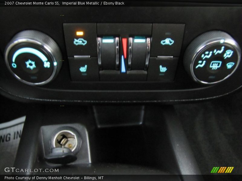 Imperial Blue Metallic / Ebony Black 2007 Chevrolet Monte Carlo SS