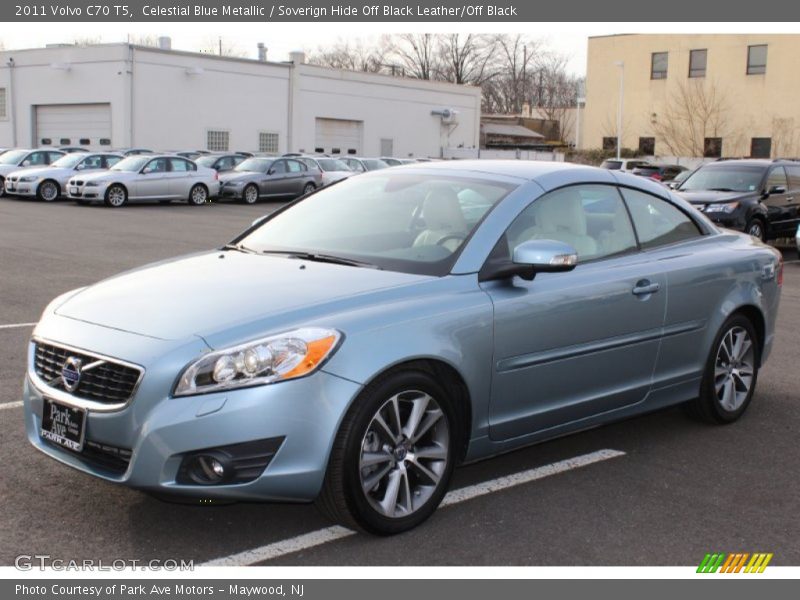Celestial Blue Metallic / Soverign Hide Off Black Leather/Off Black 2011 Volvo C70 T5