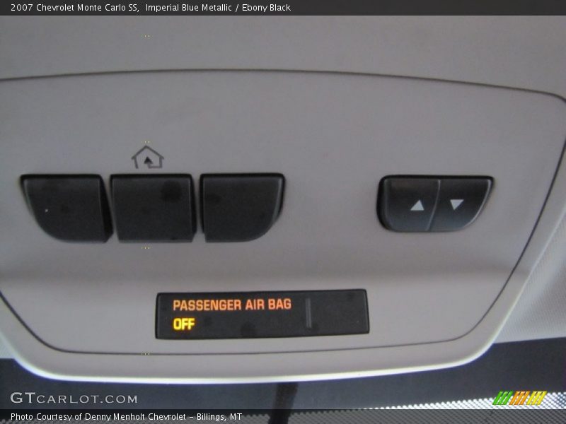 Imperial Blue Metallic / Ebony Black 2007 Chevrolet Monte Carlo SS