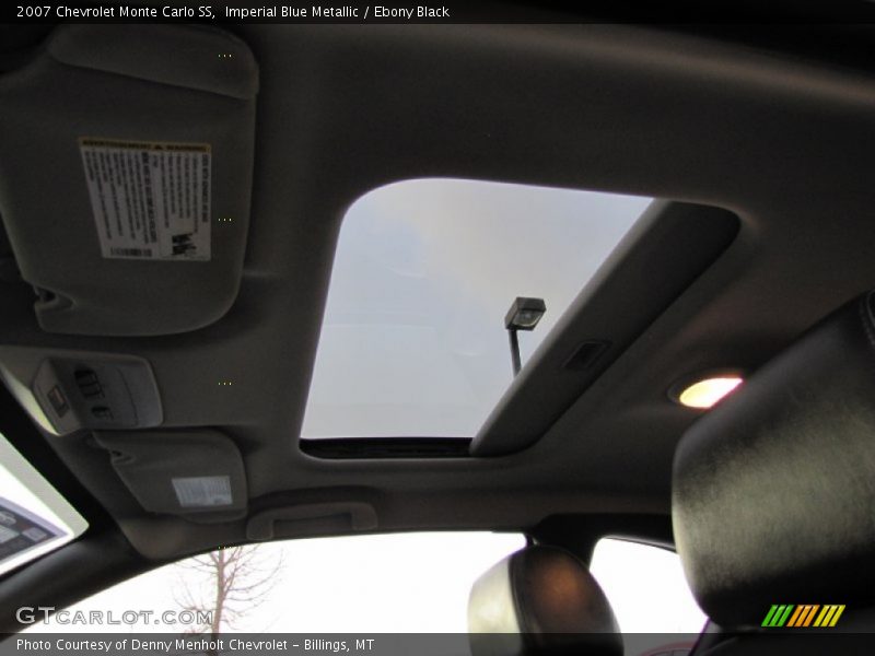 Imperial Blue Metallic / Ebony Black 2007 Chevrolet Monte Carlo SS
