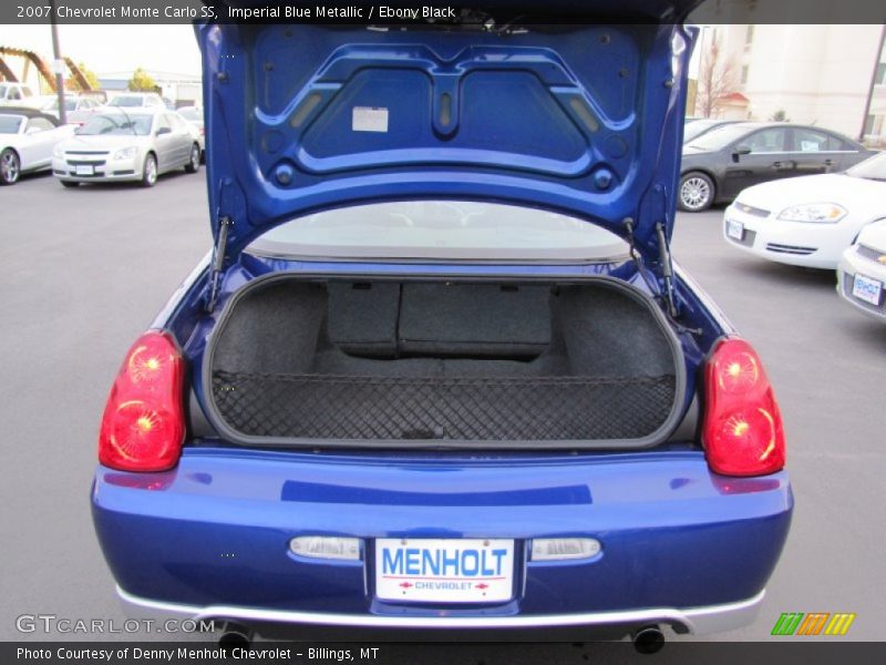 Imperial Blue Metallic / Ebony Black 2007 Chevrolet Monte Carlo SS