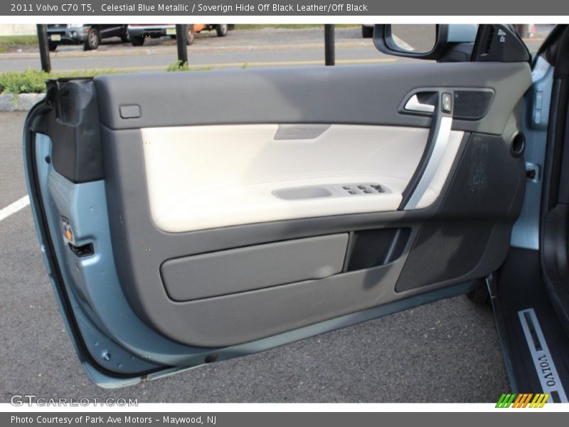 Celestial Blue Metallic / Soverign Hide Off Black Leather/Off Black 2011 Volvo C70 T5