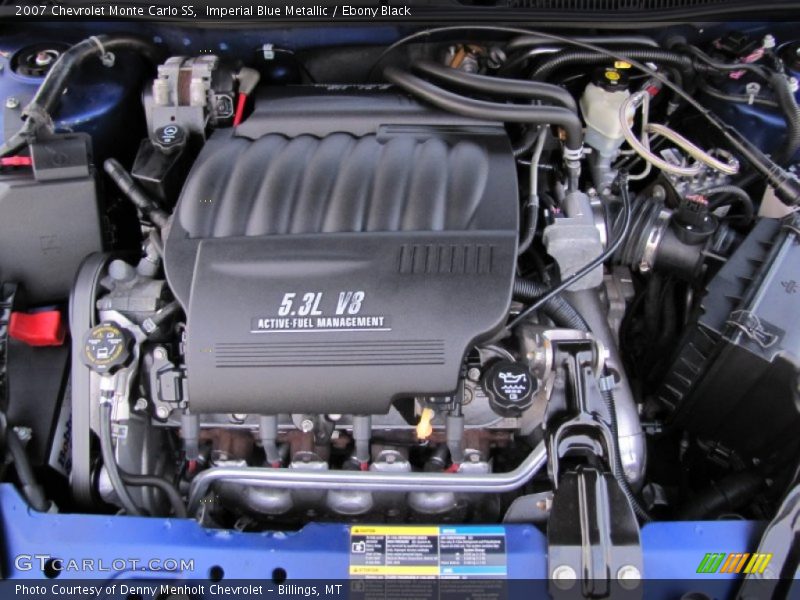 Imperial Blue Metallic / Ebony Black 2007 Chevrolet Monte Carlo SS
