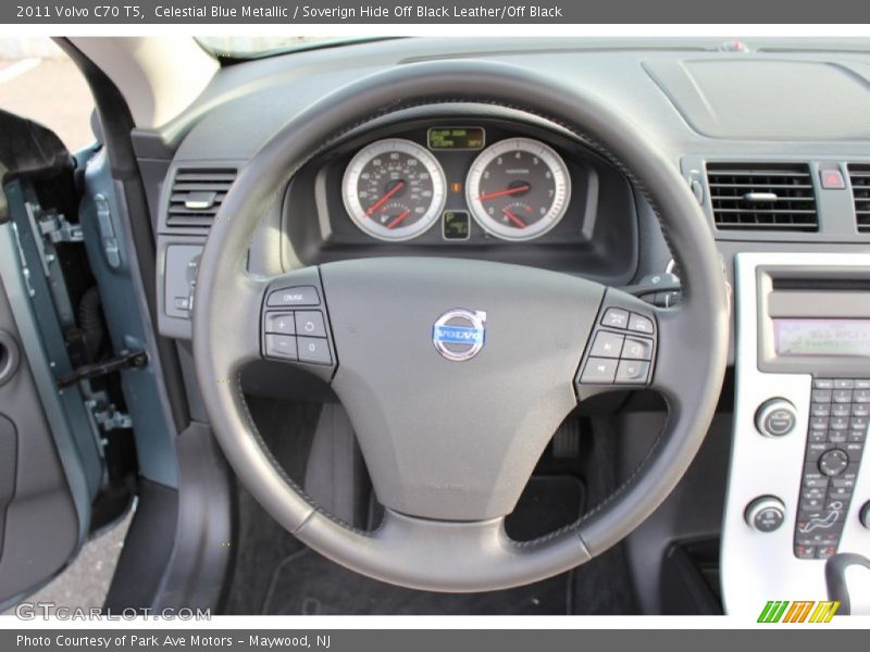 Celestial Blue Metallic / Soverign Hide Off Black Leather/Off Black 2011 Volvo C70 T5