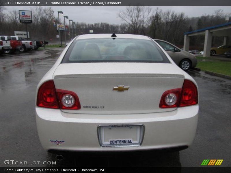 White Diamond Tricoat / Cocoa/Cashmere 2012 Chevrolet Malibu LT