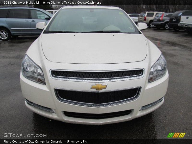 White Diamond Tricoat / Cocoa/Cashmere 2012 Chevrolet Malibu LT