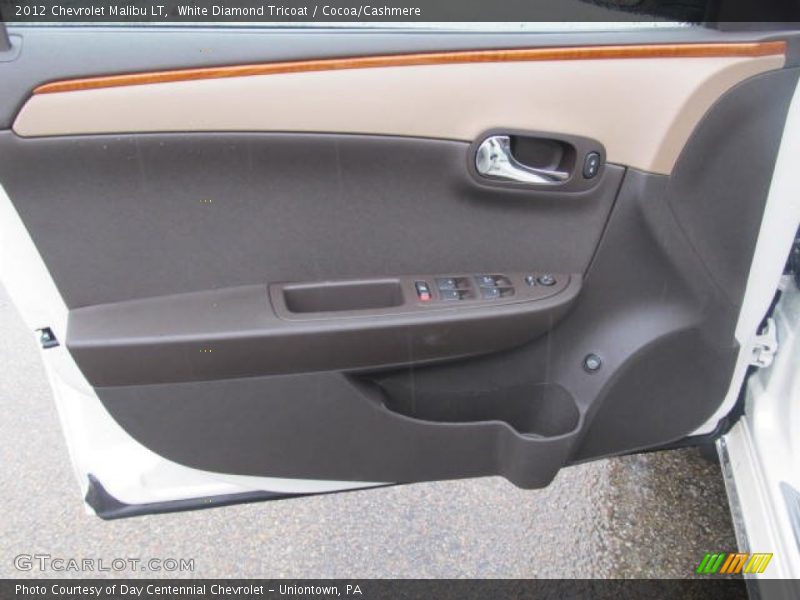 White Diamond Tricoat / Cocoa/Cashmere 2012 Chevrolet Malibu LT