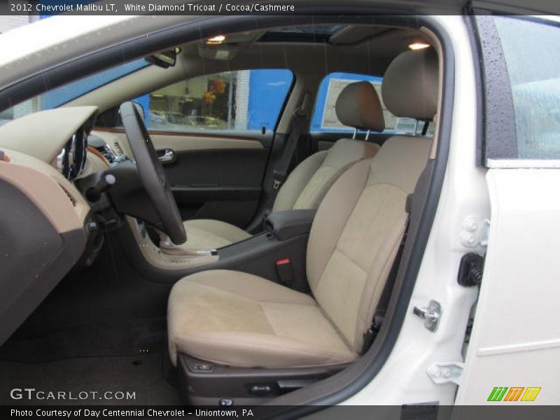 White Diamond Tricoat / Cocoa/Cashmere 2012 Chevrolet Malibu LT
