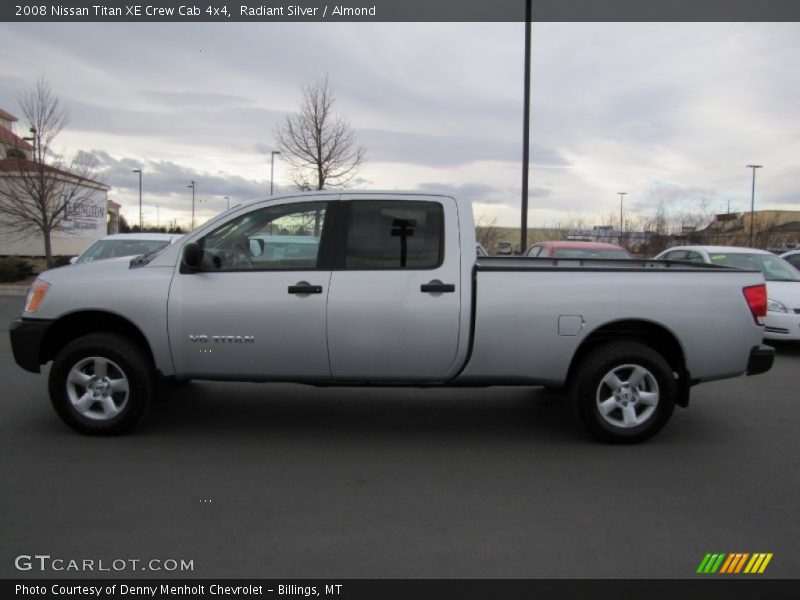 Radiant Silver / Almond 2008 Nissan Titan XE Crew Cab 4x4