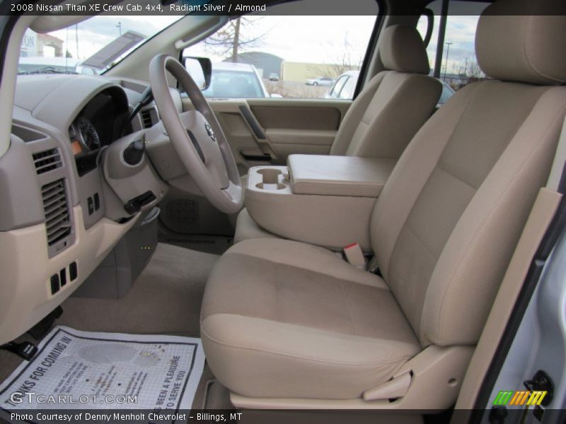  2008 Titan XE Crew Cab 4x4 Almond Interior