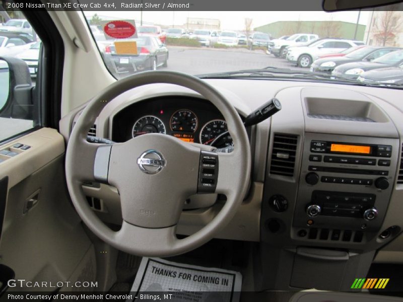 Dashboard of 2008 Titan XE Crew Cab 4x4
