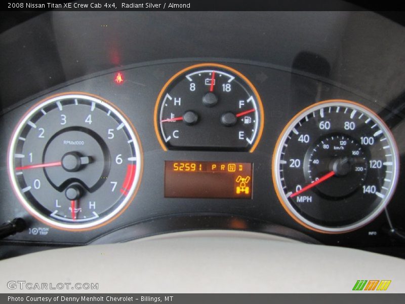  2008 Titan XE Crew Cab 4x4 XE Crew Cab 4x4 Gauges
