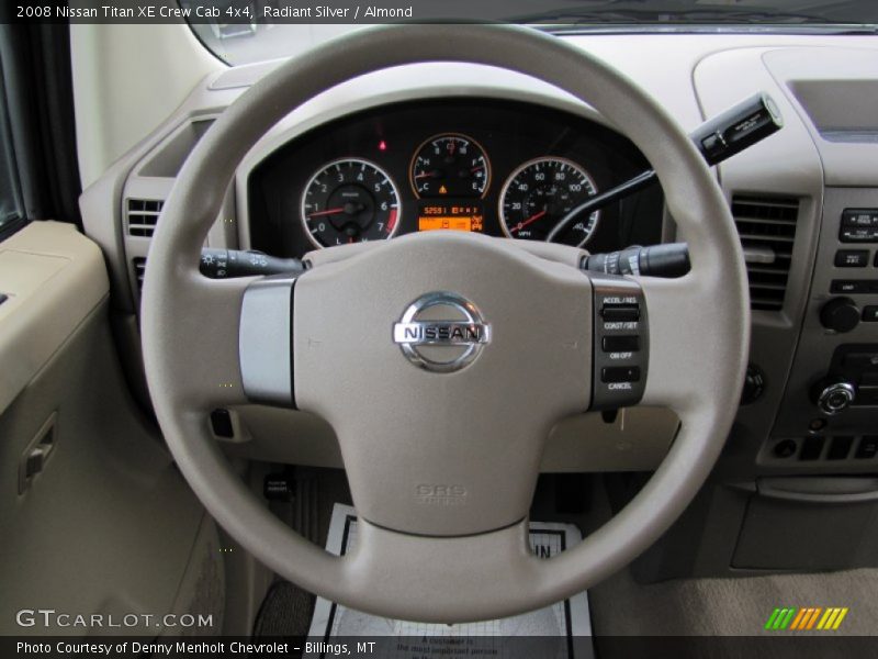  2008 Titan XE Crew Cab 4x4 Steering Wheel