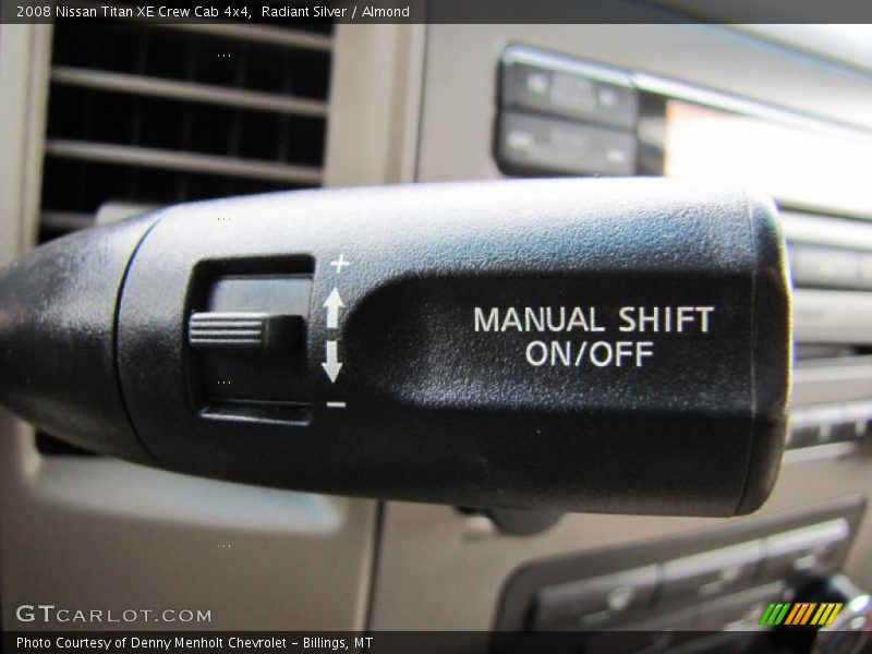  2008 Titan XE Crew Cab 4x4 5 Speed Automatic Shifter