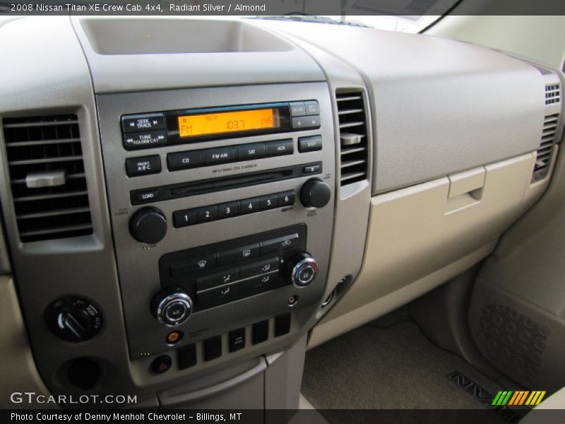 Controls of 2008 Titan XE Crew Cab 4x4