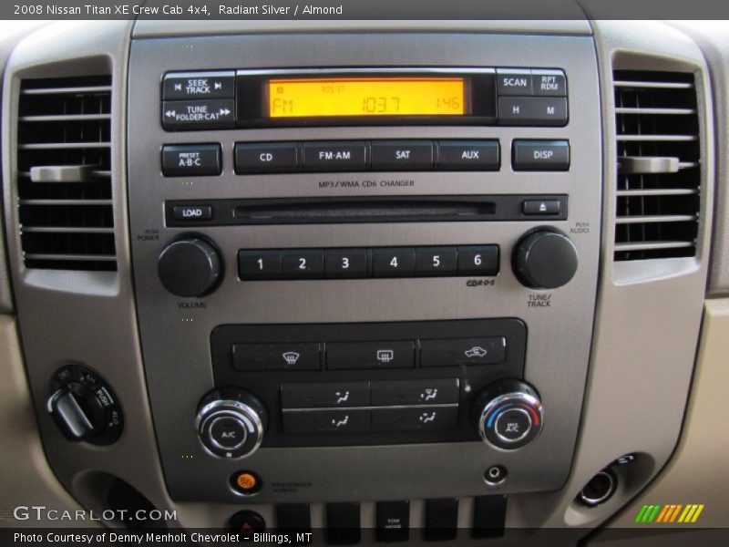 Controls of 2008 Titan XE Crew Cab 4x4