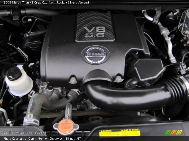  2008 Titan XE Crew Cab 4x4 Engine - 5.6 Liter DOHC 32-Valve CVTCS V8