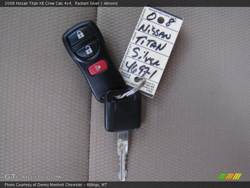 Keys of 2008 Titan XE Crew Cab 4x4