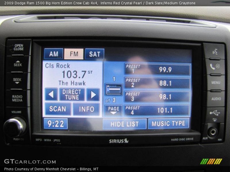 Inferno Red Crystal Pearl / Dark Slate/Medium Graystone 2009 Dodge Ram 1500 Big Horn Edition Crew Cab 4x4