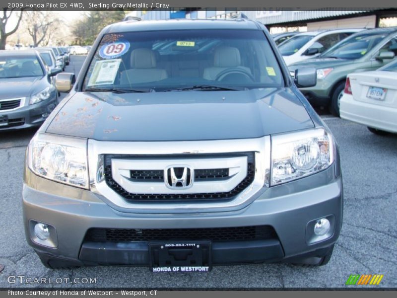 Sterling Gray Metallic / Gray 2009 Honda Pilot EX 4WD