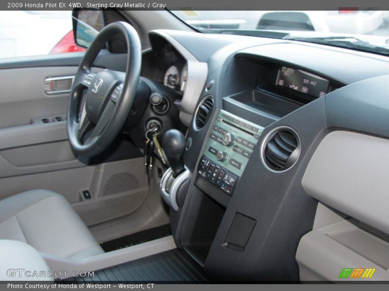 Sterling Gray Metallic / Gray 2009 Honda Pilot EX 4WD