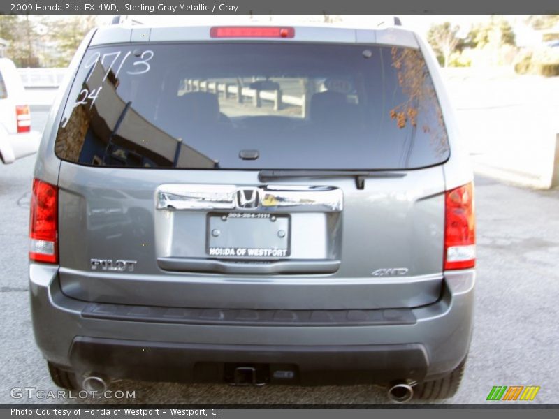 Sterling Gray Metallic / Gray 2009 Honda Pilot EX 4WD