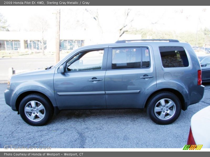 Sterling Gray Metallic / Gray 2009 Honda Pilot EX 4WD