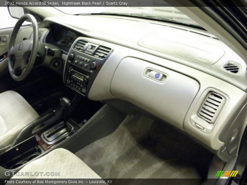 Nighthawk Black Pearl / Quartz Gray 2002 Honda Accord SE Sedan