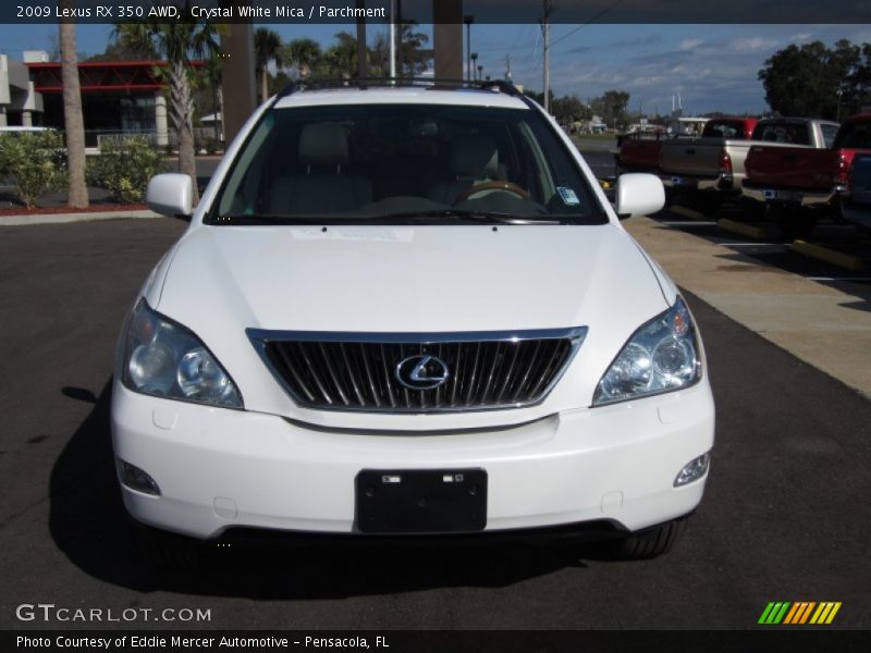 Crystal White Mica / Parchment 2009 Lexus RX 350 AWD
