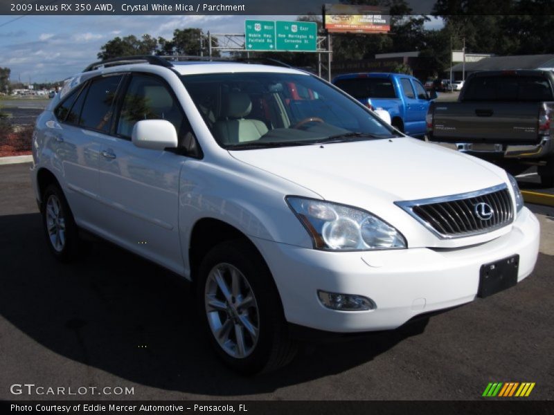 Crystal White Mica / Parchment 2009 Lexus RX 350 AWD