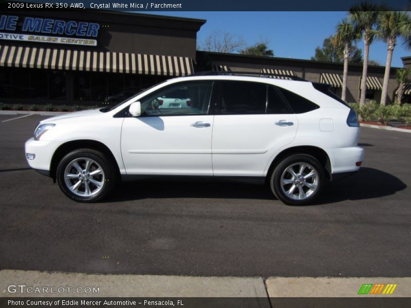 Crystal White Mica / Parchment 2009 Lexus RX 350 AWD