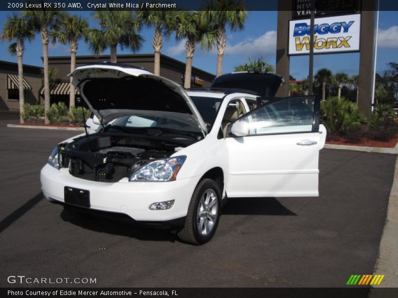 Crystal White Mica / Parchment 2009 Lexus RX 350 AWD