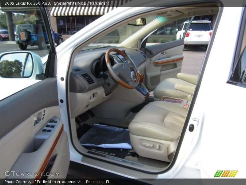 Crystal White Mica / Parchment 2009 Lexus RX 350 AWD